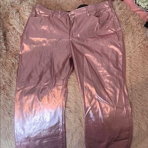Target Pink Metallic Trousers
